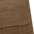 thumbnail image 5 of LLYwey s Workout Pants Women Ladies Fashionable Casual Elastic Waist with Multiple Pockets Work Clothes and Sports Pants New Full Length Pants Trousers Regular Fitted Brown XL, 5 of 6