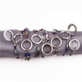 thumbnail image 3 of 30mm Square Love Floating Charm Memory Locket Chain Star or Heart End Synthetic Glass Magnetic Bracelet, 3 of 4