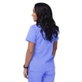 thumbnail image 2 of Sivvan Women's Scrubs Mock Wrap Top (Available in 15 Colors), 2 of 7