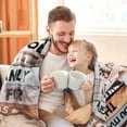 thumbnail image 3 of Yibo Bonus Dad Gifts Blanket Flannel Soft and Comfortable Anti-static Bed Sofa Blanket, 3 of 7