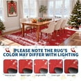 thumbnail image 7 of FairOnly Red 2'x6'Christmas Machine Washable Non Slip Runner Rug for Bedroom Low Pile Stain Resistant Holiday Rug for Kitchen, 7 of 7