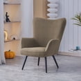 thumbnail image 2 of Porthos Home Kindel Wingback Accent Chair with Ergonomic Contoured Back, Soft Fabric Upholstery, Durable and Corrosion-resistant Powder Coated Steel Legs, Great for Living Rooms and Bedrooms, 2 of 6