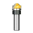 thumbnail image 2 of 1/2" Shank Cemented Carbide Trim Router Bit Woodworking Profile Groove Template Cutter Carving Tool, 2 of 7