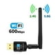 thumbnail image 5 of Adaptador Usb Inalámbrico 2.4G/5.8G Adaptador Lan Inalámbrico De Doble Banda Receptor Wi-Fi Portátil Con Antena Externa 2Dbi Noticed EL012032-00, 5 of 6