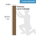 thumbnail image 5 of Dundee Deco Fluted 3D Wall Panels - Modern DIY Decorative Wooden Wall Panels - Easy to Install - Chestnut Brown - Set of 10, Covers 17 sq ft, 5 of 7