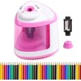 thumbnail image 1 of Pencil Sharpeners Automatic- Electric Pencil Sharpener Battery Powered Handheld Heavy Duty for No.2/Colored Pencils(6-8mm), Pencil sharpeners Manual School (Pink), 1 of 5
