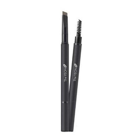 THE YEON Natural Sketch Eyebrow Basic Pencil 02 Dark (Best Eyebrow Pencil For Dark Brown Hair)