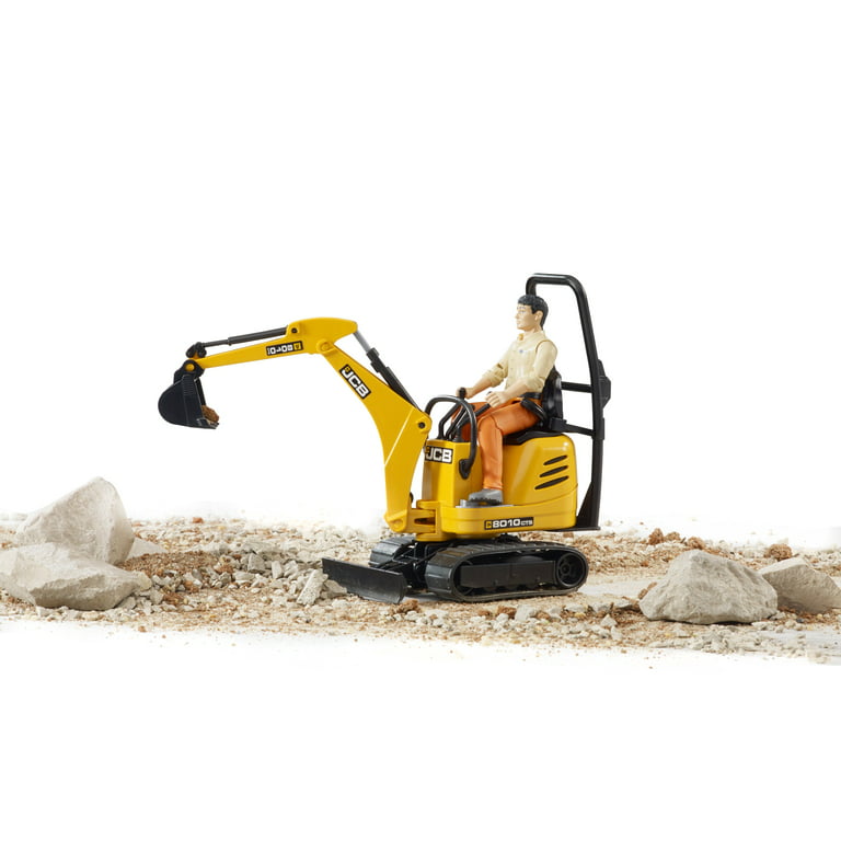 Bruder JCB Micro Excavator (8010 CTS and Construction Worker)