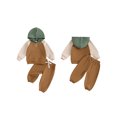 thumbnail image 2 of Gupgi Baby Boy Fall Outfits 2Pcs Long Sleeve Contrast Color Hoodies + Pants Set Toddler Spring Clothes, 2 of 9