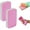 2*Small, variant on 2 Pcs Tearable Wipe Cloth Microfiber Cleaning Sponge Block 12 Layer Powerful Cleaning Towel Peelable Layered Cleaning Rainbow Sponge for Cars, Glass, Furniture(1 Small+1 Large)