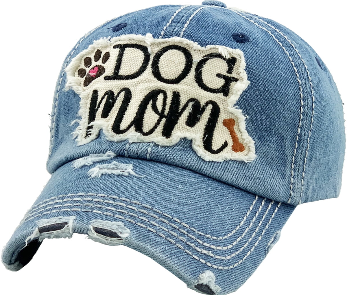 KBETHOS Dog Mom Vintage Distressed Washed Baseball Cap Hat Adjustable