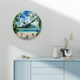 thumbnail image 4 of YILUYINQING Beach Palm Trees Mountain Round Wooden Wall Clock for Home Decor Battery Operated, Wall Hanging Decor Perfect for Living Rooms, Kitchens, Dorms, Practical Everyday Gifts 10x10in, 4 of 8