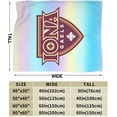 thumbnail image 3 of Iona College Fleece Blanket, Very Soft Microfiber Flannel Blanket for Couch Warm and Cozy for All Seasons, 3 of 6