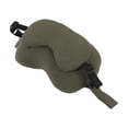 thumbnail image 2 of Naittoop Army Green Adjustable and Removable Travel Neck Pillow with Eye Mask – 9in Cotton Sleeping Pillow with Hook Storage Portable for Airplane Plane Travel Accessories, 2 of 6