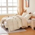 thumbnail image 2 of Sonive Boho Duvet Cover Set Modern Boho Beige Tufted Textured Duvet Cover Set, Queen, 2 of 9