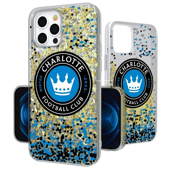 Charlotte FC iPhone Confetti Glitter Design Case