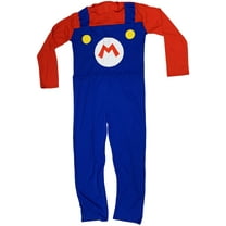 Mario Adult Costume Super Mario Bros Spandex Body Suit Mens Halloween Cosplay