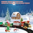 thumbnail image 4 of AOKESI Christmas Train Sets , Battery Operated Electric Train Around Christmas Tree with Light Sound, Railway Train Set Toy Gifts for Kids, 4 of 10