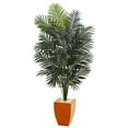 thumbnail image 1 of Nearly Natural 5601 6.5 ft. Paradise Artificial Palm Tree in Orange Planter, 1 of 1