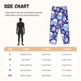 thumbnail image 2 of Pajama Pants Women, crystal Skull flower leaf Sweatpants Soft Sleep Lounge Pants, Casual PJ Bottoms Pants with Pockets, 2 of 5