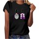 thumbnail image 1 of Blusa de manga corta de verano con estampado de Halloween vintage para mujer Pompotops hfajkhk139617, 1 of 9