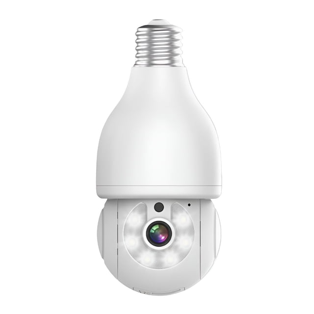 Foco Con Camara De Seguridad Wifi 2mp Xtellar blanco Camara De Foco Icsee O Tris Home