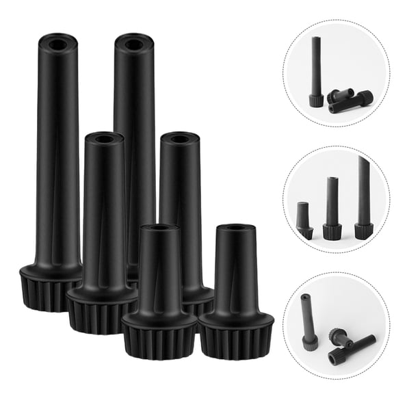 NICEXMAS 12 Pcs Lamp Socket Replacement Kit Round Knob Black Plastic For General Users