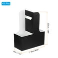 thumbnail image 2 of Uxcell Cup Carrier with Handle, Kraft Paperboard to Go Coffee Cup Holder, Portable Disposable Handled Drink Carriers Black-White 10, 2 of 7