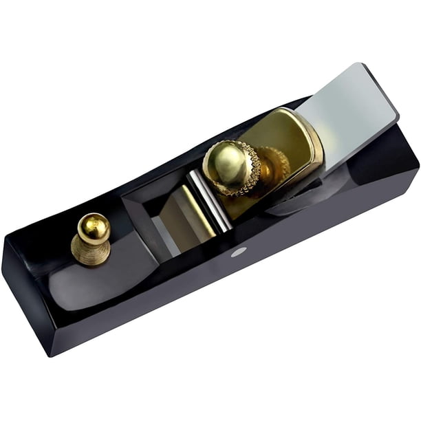 CHAO Mini cepilladora de madera de 1 pieza (negra), cepilladora pequeña, mini cepilladora manual de madera, cepilladora pequeña con una sola mano, herramientas para trabajar la madera, ideal para trab