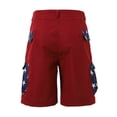 thumbnail image 5 of ibiyuan Cargo Shorts Men with Pockets 250 Years Birthday Patriotic 4th Of July Outfits Usa Shorts Lightweight Summer Work Patriotic Cargo Shorts, 5 of 8
