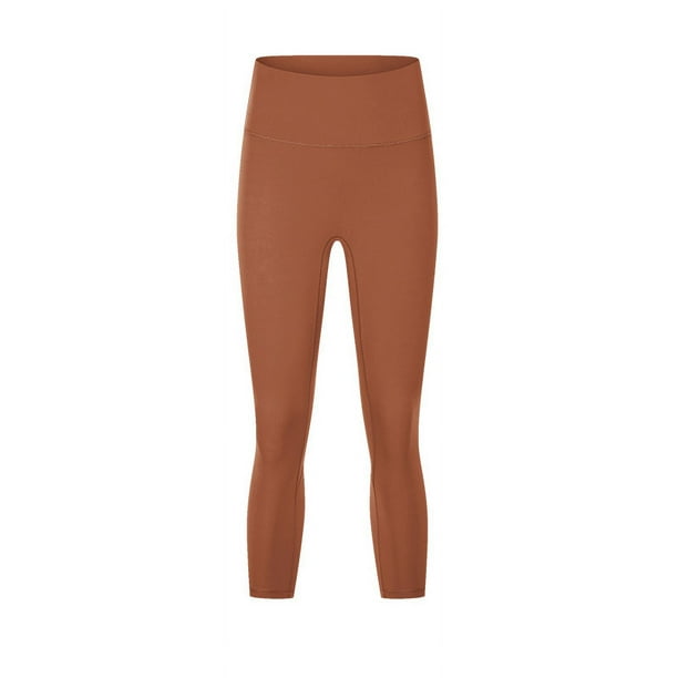 Pantalones de yoga de cintura alta y levantamiento de cadera desnudos, ajustados y elásticos, para adelgazar el abdomen, para correr y hacer ejercicio, para mujer