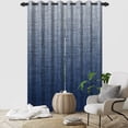 thumbnail image 2 of Nanqianyi Gradient Blue Blackout Curtains With Grommet Drapes,2 Panels,42x96 inch,Room Darkening Thermal Insulated Window Curtains, 2 of 8