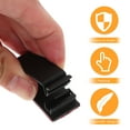 thumbnail image 3 of TEHAUX 25pcs Adhesive Wire Clips Black Plastic Cable Clip for Wire Management, 3 of 6