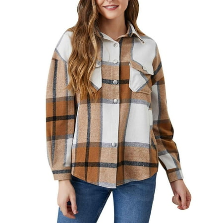 

Mrat Family Matching Wear Outfits Matching Set for Family Woman Fashion Lattice Long Sleeves Buttons Comfortable Pocket Leisure Loose Tops Blouse Pajama family One-piece