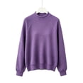 thumbnail image 4 of Mitankcoo Girls Waffle Knit Sweater Long Sleeve Raglan Pullover Top Loose Warm Casual Knitwear for Fall Winter, 4 of 5