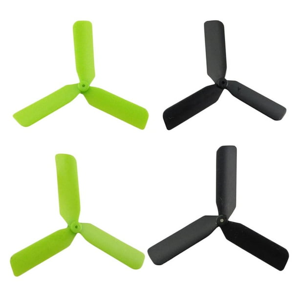 4 hélices CW CCW 3 - Reemplazo para X4 H107 H107C negro. verde