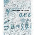 thumbnail image 5 of Pack of 2 Outdoor Pillow Covers, Sunflower You Are My Sunshine White Grey Teal Green Waterproof Square Throw Pillowcase Cushion Decorative Pillow Covers for Couch Patio Tent, 16x16 in, 5 of 6