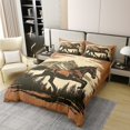 thumbnail image 2 of Erosebridal Housse de Couette en Coton 100 % à Motif de Cheval 3D, Taille Grand, Housse de Couette en Coton 100 % Style Ferme Rustique, Grand, Décor Animalier Western, Réversible (Sans Couette), 2 of 8