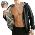 thumbnail image 2 of Sauna Suit Sweat Jacket Long Sleeve Sweat Suits Slimming Workout Waist Trainer Fitness Body Shaper Zipper, 2 of 9