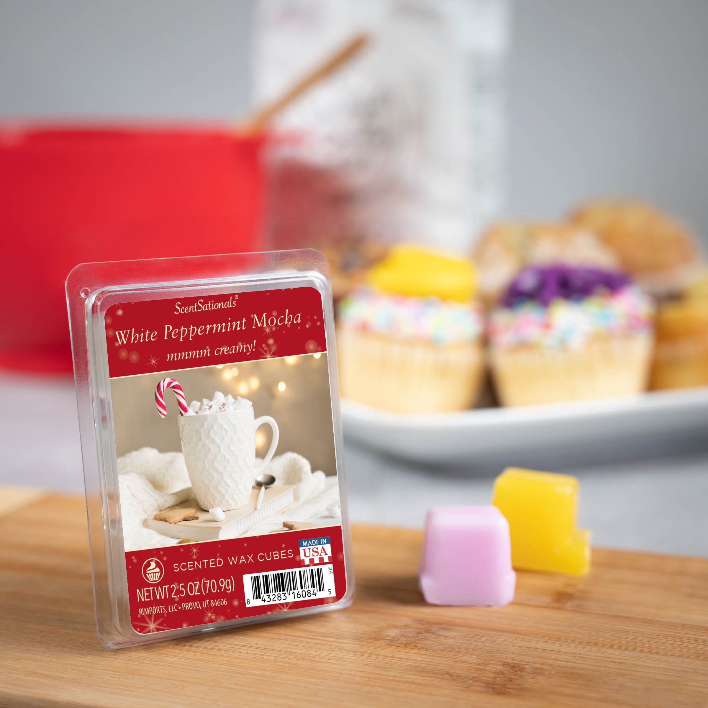 Scentsationals White Peppermint Mocha Scented Wax Melts, 2.5oz