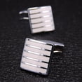thumbnail image 4 of Shenmeida 4 Pairs Men's Cuff Links High Durability Polish Surface Copper Cufflinks Set for Men Wedding Business Classic Shirt Cuff Links Set, 4 of 6