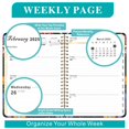 thumbnail image 2 of 2025 Planner Weekly Monthly Flower Planner for Women Men Teacher Agenda Calendar Notebook, 2 of 5