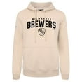 thumbnail image 2 of Men's Levelwear Khaki Milwaukee Brewers Podium Team Arch Pullover Hoodie, 2 of 3