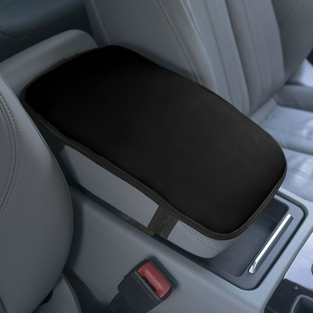 Faux Leather Center Console Armrest Cushion, Luxury Seat Box Cover Protector for Most Cars