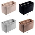 thumbnail image 2 of maskred New Popular Women Makeup Organizer Felt And Stylish Multi Grid For Partition beige M 26*15*14cm 1Set, 2 of 6