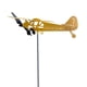 thumbnail image 5 of Adornos de veleta de avión 3D, rotador de viento para jardín al aire libre (amarillo L), 5 of 5