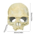 thumbnail image 3 of Cififendec Halloween Aquarium Skull Ornament, 3.93"×3.46", Plastic Hideout Cave for Fish Tank Reptile Terrarium Turtle Lizard Shrimp Hiding Decor, 3 of 6