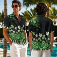 thumbnail image 2 of Psesaysky St. Patrick's Day Sleeveless Dress for Women Couples Matching Outfit Shirts&Sundress for His and Her Green Leaves Piano Short Sleeve Button Down Shirts,S-5XL, 2 of 7