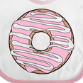 thumbnail image 4 of Inktastic Pink Donut, Doughnut, Glaze, Icing, Frosting Boys or Girls Baby Bib, 4 of 4