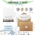 thumbnail image 2 of xianyou-48 PK Wildflower Thank You Cards Bulk - Midsummer Flower Butterfly Design Greeting Cards with Kraft Envelope Sticker Floral Blank Notes for Wedding Baby Shower Bridal Shower Graduation Small, 2 of 4